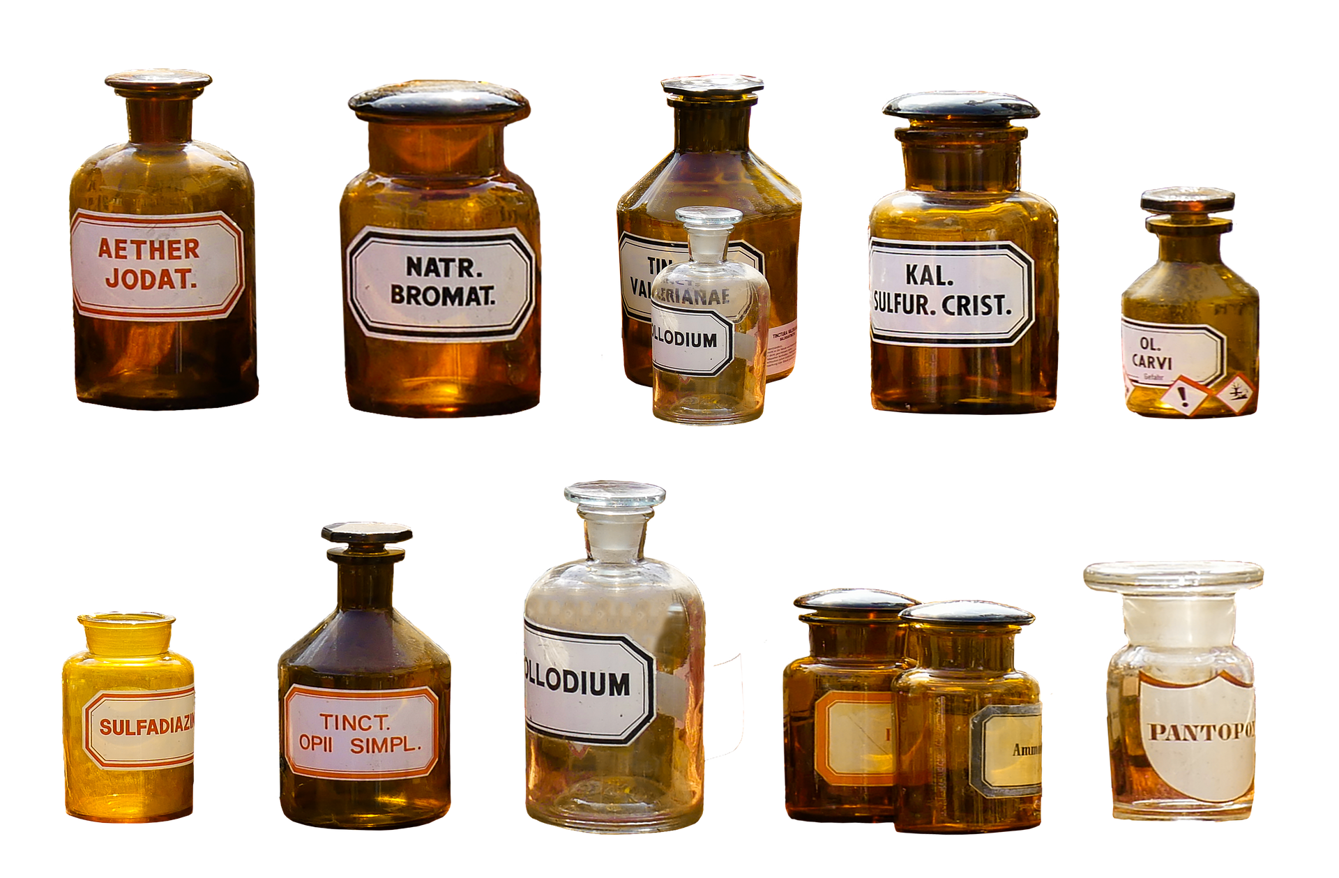 NCLEX study medication bottles